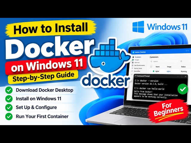 How to Install Docker on Windows 11 | Complete Docker Desktop Setup Guide