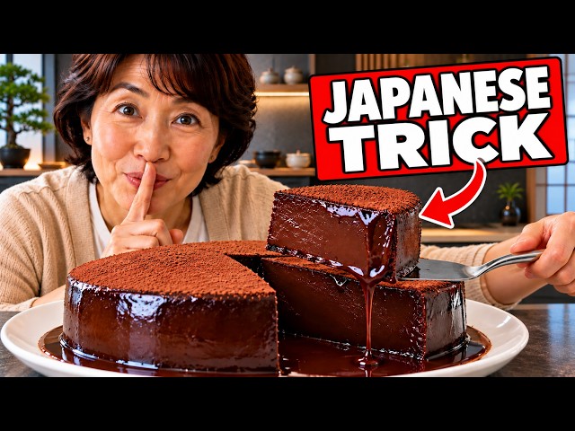 Few People Know This Japanese Chocolate Trick! So Smooth, I Make It Every Week