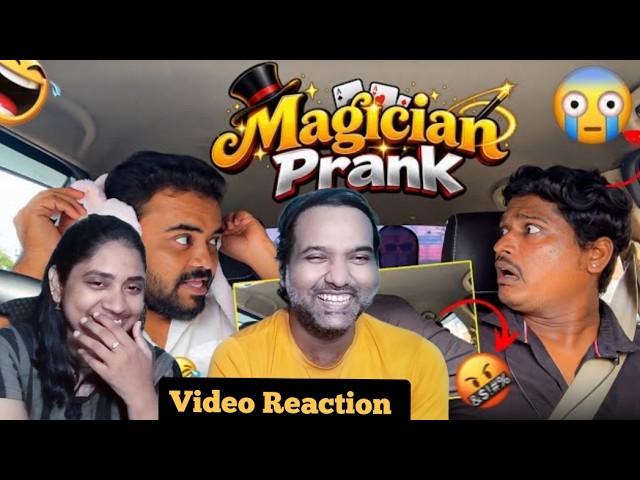 Magician🪄Prank🤣😅| Tamil Taxi🚕 Video Reaction  | Tamil Couple Reaction | WHY Reaction