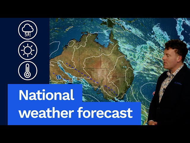 National Weather Forecast: Cool and damp in the south, hot for NSW
