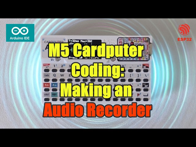 M5 Cardputer Audio Coding 101: Waveform Visualization & SD Recording