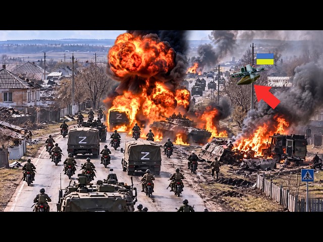 Ukraine LURES 44 Russian Vehicles Into a Village — Then BLOWS THEM APART