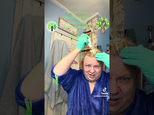 ColorEasy $1.25 Dollar Tree hair Dye that I have been using for years Demonstration and Review