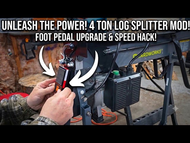 Electric Log Splitter One Hand Modification