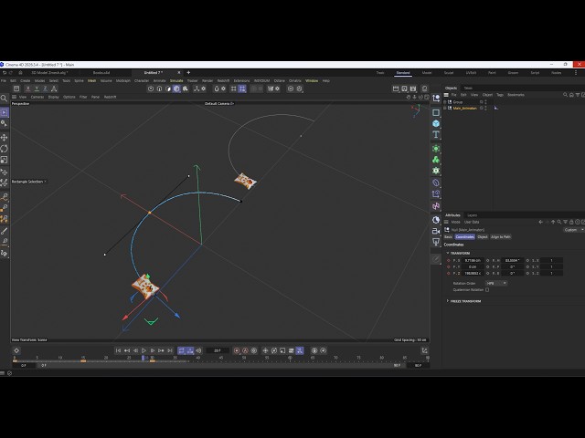 Quick Tip in Cinema 4D 2026 !  "Align to Path And Align to Spline"