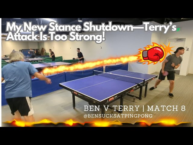My New Backhand Got Shut Down—Terry’s Attack Is Too Strong! 😵in 4K