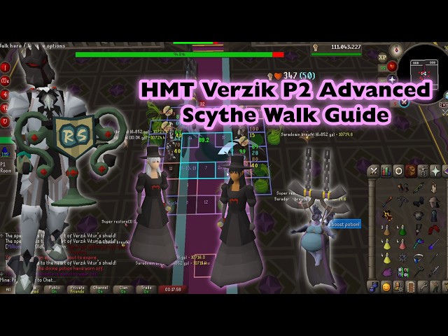 HMT Verzik P2 Advanced Scythe Walk Guide - OSRS