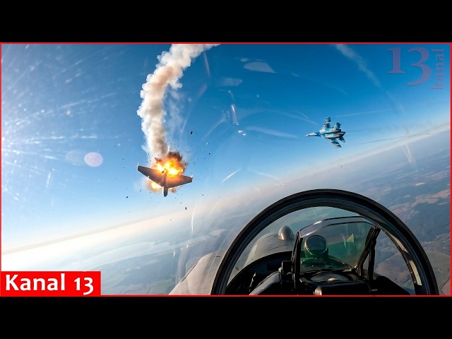 Ukrainian fighter jets destroy Russian Geran drones over Ukrainian skies: intense air battle