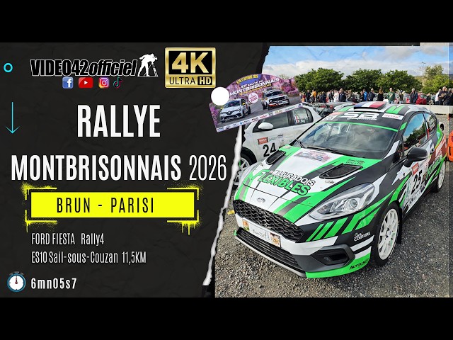 Rallye Montbrisonnais 2026 - Ford Fiesta rally4  Dorian BRUN & Anaïs PARISI par video42officiel