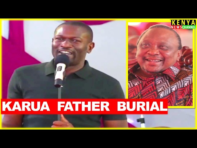 Sifuna FULL POWERFUL speech in front of Uhuru Kenyatt at Karua Father Burial with Ndindi & Matiangi