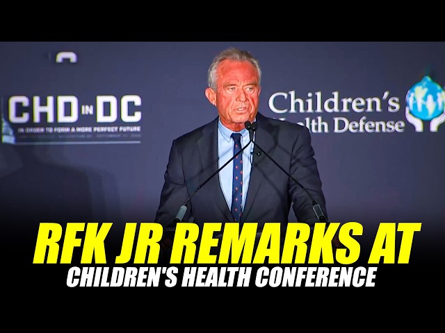 LIVE: Health Secretary Kennedy gives keynote address at Children's Health Defense conference I USA