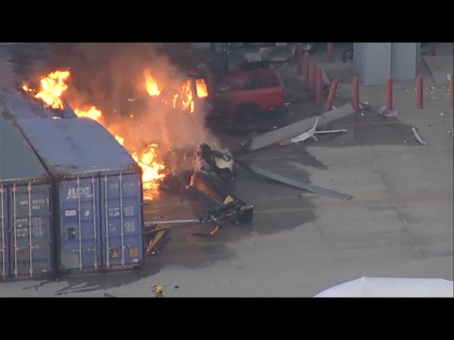 Helicopter crashes in Chatsworth, near site of major bus collision