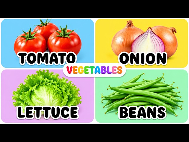 Vegetables for Kids | Learn to Spell | Kids & Toddler Learning Video