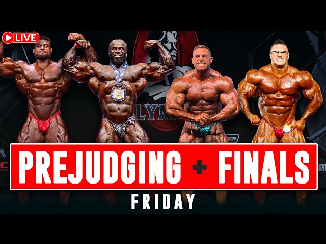 LIVE 🔴 Mr. Olympia 2026 | Men’s Open Prejudging + Friday Night Finals