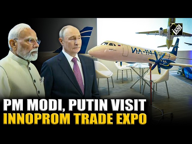 PM Modi, Russian President Putin tour INNOPROM Exhibition at Bharat Mandapam | BRICS Summit