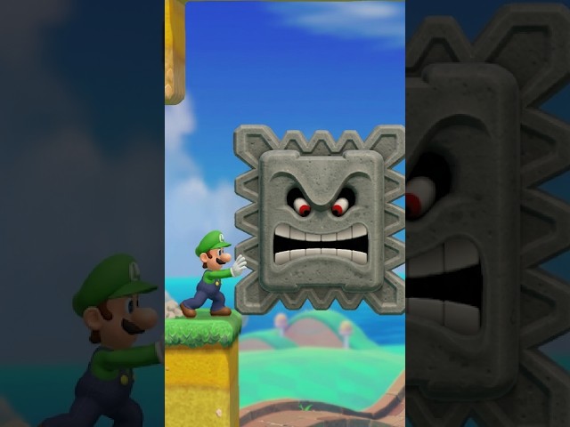 SMM2 Level Design Idea: POW Block & Thwomp Gimmick