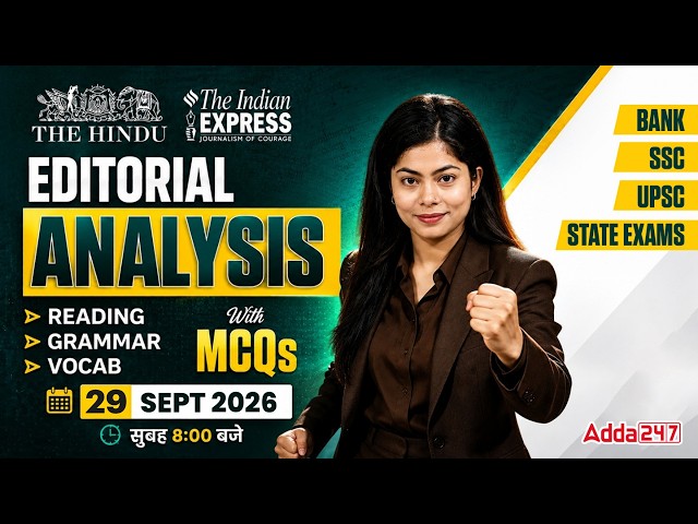 The Hindu Editorial Analysis | 29 September 2026 | Daily Vocab & Grammar | By Udisha Mam
