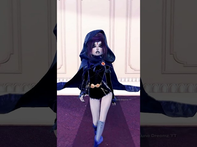Guess the character before the reveal 👀💜 #dresstoimpress #cartoon #cosplay