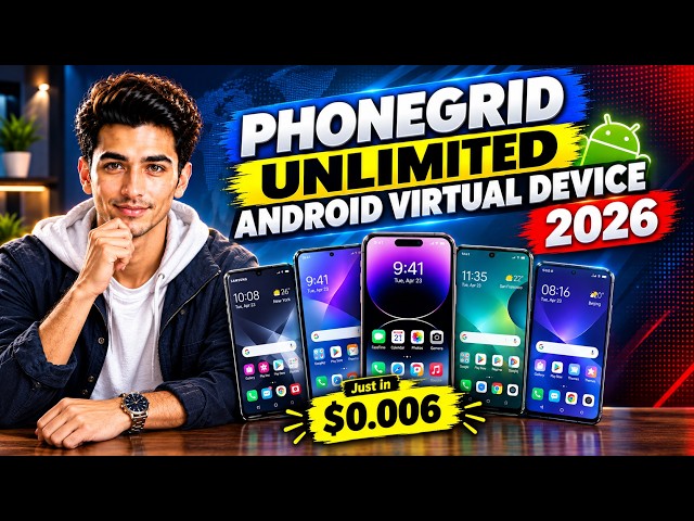 How to Create Android Virtual Devices with PhoneGrid FREE 🔥 Cloud Android Devices Online 2026