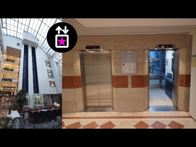 Stockholm, SWE: Modernised by KONE - KONE Scenic Traction Elevators at World Trade Center Stockholm