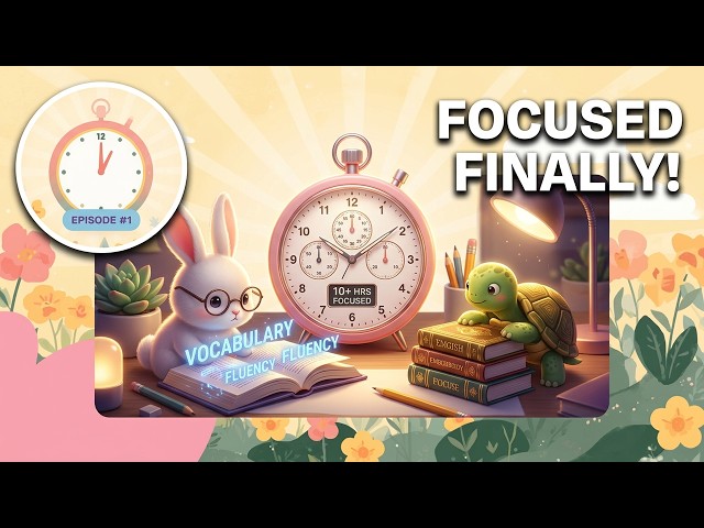 Timers and English 24/7 🔴 Study Timers, Focus Music & Fun English Learning