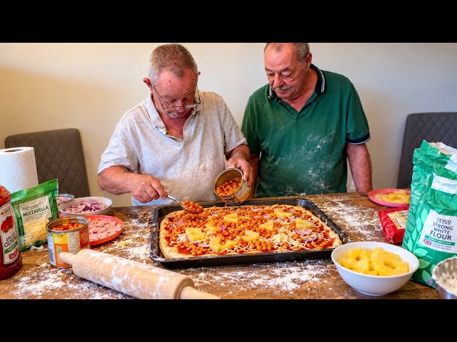 Bake a PIZZA with us as two old men 