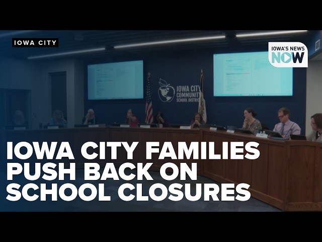 Iowa City parents urge district to find savings elsewhere as school closures loom