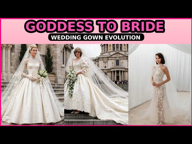 GODDESS TO BRIDE: Wedding Gown Evolution #weddinggown #bride #fashion #hollywood @VintageVault-e4r 