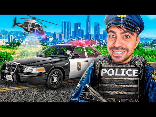 قراند 5 محاكي الشرطة -مطاردة سيارة فيراري مستحيلة - GTA V
