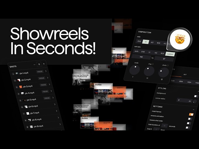 Insane Showreels in Seconds! Doppio Design App