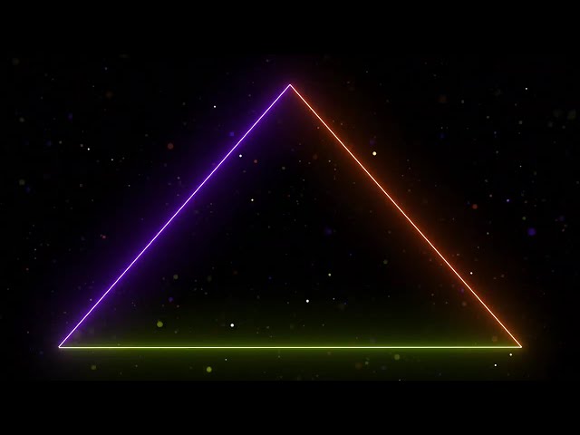 Upgrade Your Visuals | 4K Neon Triangle Animation