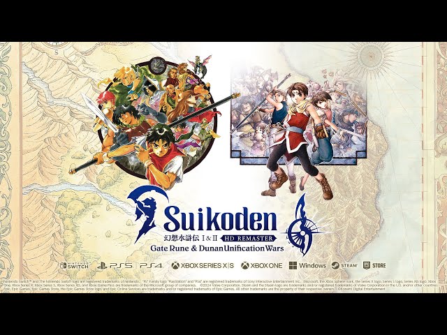 Suikoden I&II HD Remaster Gate Rune and Dunan Unification Wars Opening