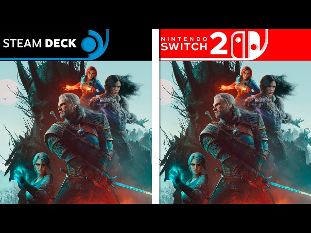The Witcher III Remastered | Switch 2 vs Steam Deck | Final Graphics Comparison