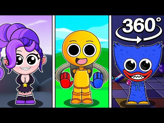 Sprunki LILY LOVEBRAIDS And PLAYER React In 360! | Poppy Playtime 5