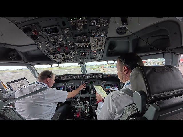 PILOT EYE VIEW - B737 Takeoff And Landing | Engine Start-up Secrets | Cockpit View | Amsterdam