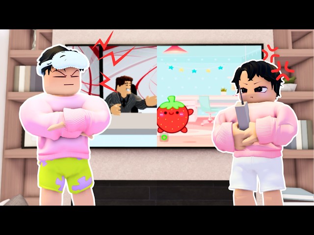 AA FIGHTS OVER THE TV REMOTE WITH POPPY | 💖 Berry Avenue Roblox Indonesia