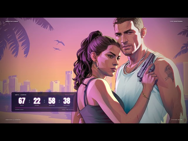 Grand Theft Auto VI Countdown [WALLPAPER ENGINE]