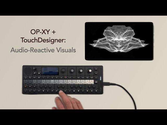 OP-XY and TouchDesigner: Audio-reactive visuals