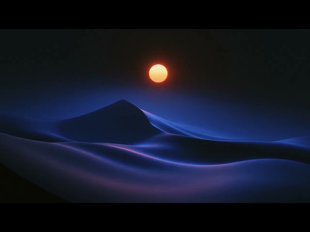 Blue Dune Orange Sun Seamless Loop 4K No Copyright