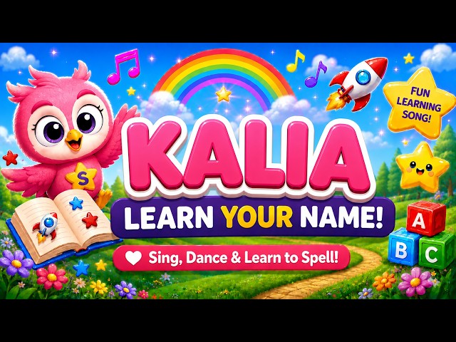 KALIA Name Song 🎵 | Learn to Spell KALIA with a  Nursery Rhyme | Spellabies