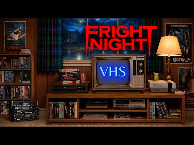 📼 Fright Night VHS | Retro 80s Horror Movie Vibes | Nostalgic Summerween Synthwave & Darkwave Music