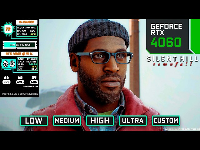 Silent Hill Townfall RTX 4060 Benchmark | 1080p & 1440p All Settings Tested!