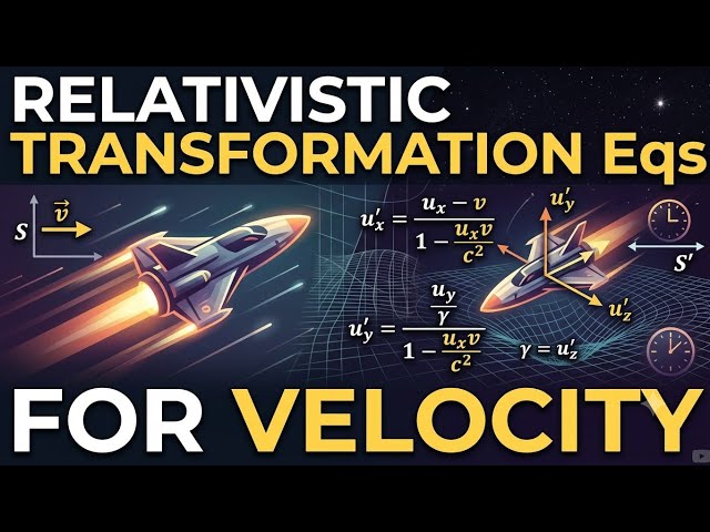 Relativistic transformation velocity equations (Relativity)