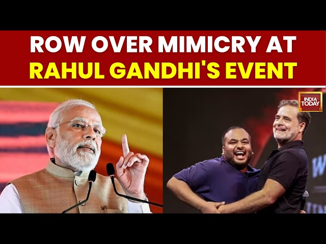Modi Mimicry Row: BJP-Congress Clash Over Rahul Gandhi's Indore Event | India Today