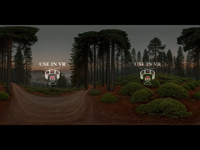Pine forest clearing | Emptying the mind • 360° VR
