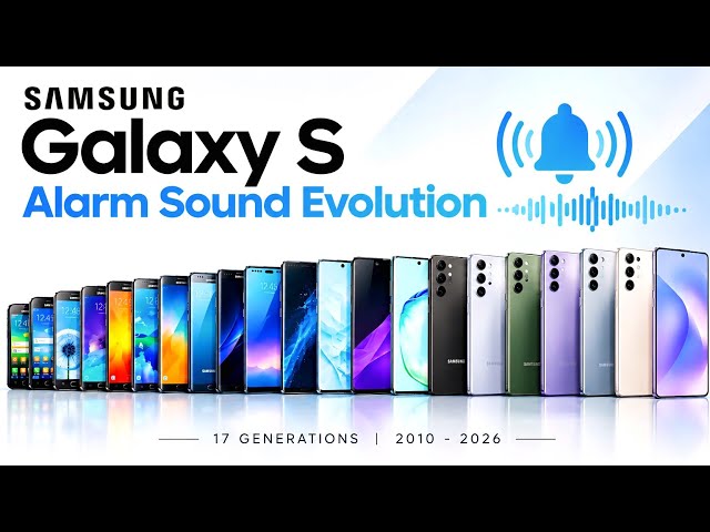 Samsung Galaxy S Alarm Sound Evolution (2010–2026)⏰| All Generations #samsung #evolution #smartphone