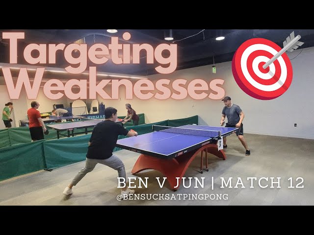 Targeting Weaknesses & Struggling with My Forehand 🏓🔥Match 12 vs Jun