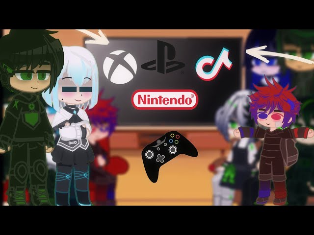 Game consoles react to... //gacha club// reaction video.