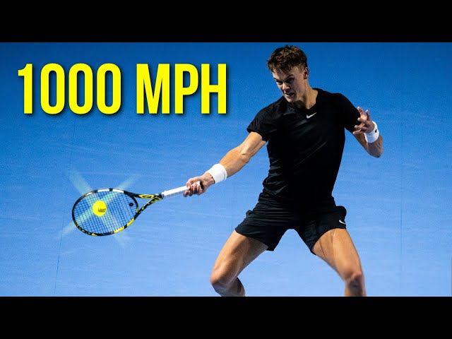 Holger Rune Hitting Forehand Bombs For 10 Minutes