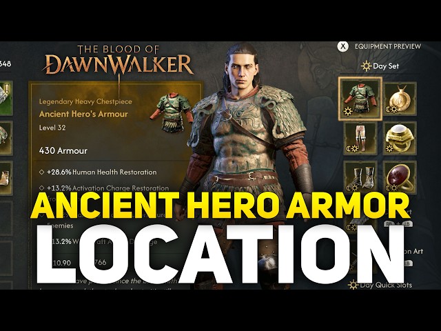 The Blood of Dawnwalker - How To Get Erkas Legendary Sword & Ancient Hero's Armor & Hand of Fate